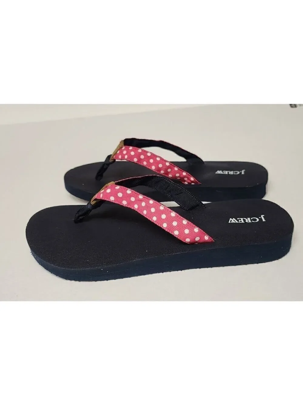 J.Crew Polka-Dots Flip-Flop Thong Sandal Shoes Size US 5